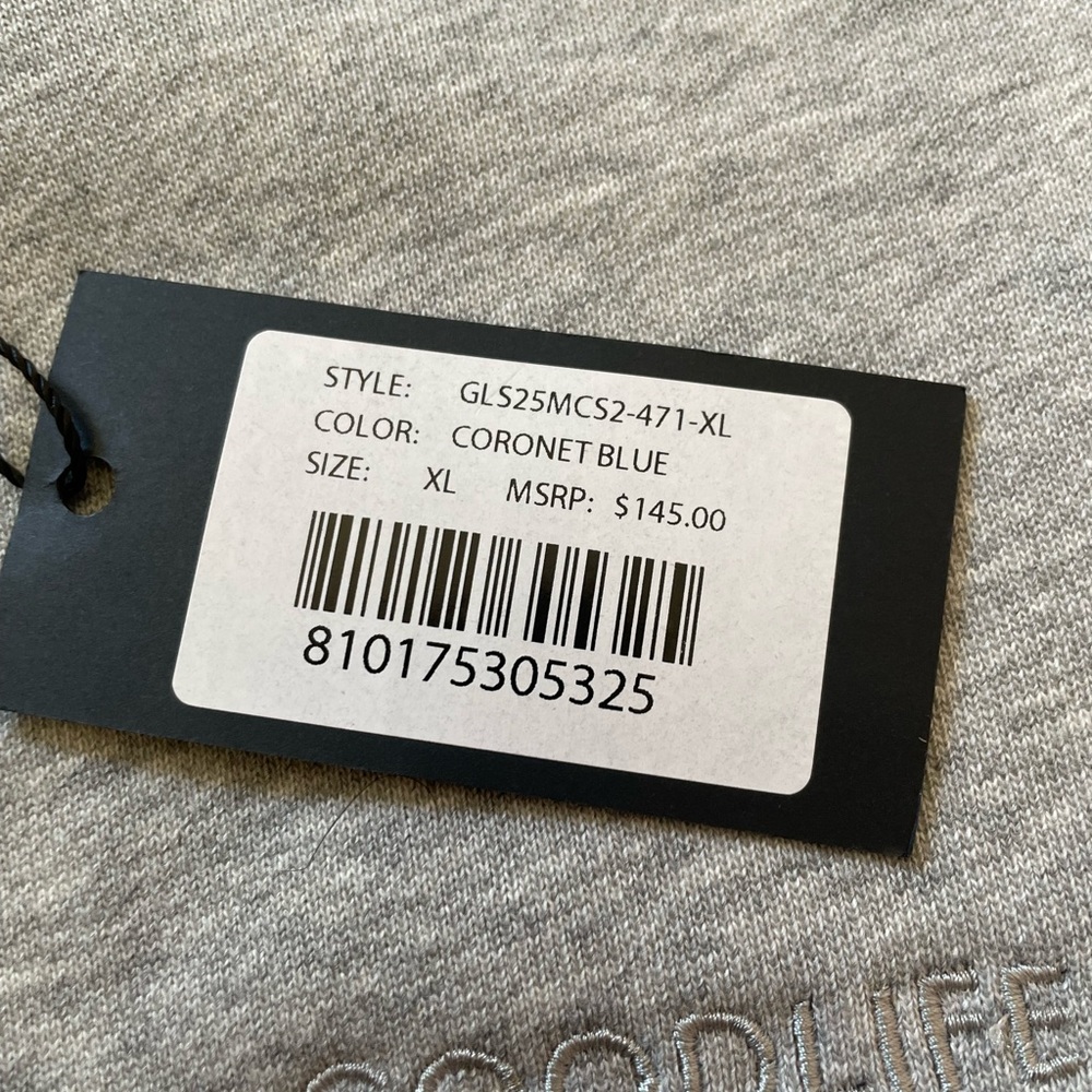 NWT Goodlife Men’s Crewneck Sweatshirt Size XL | Grey & Blue - Picture 4 of 12